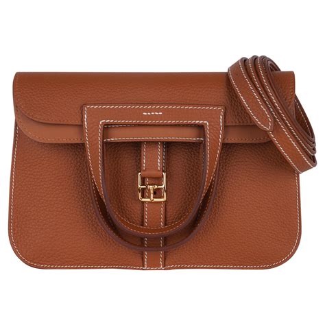 hermes halzan gold hardware|hermes clemence halzan price.